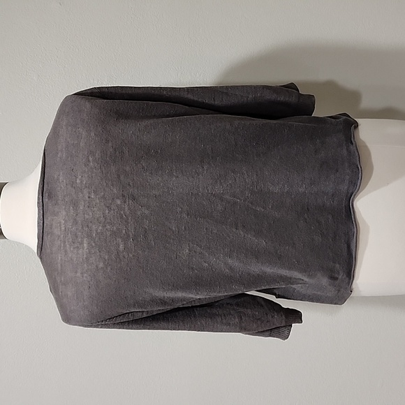 Eileen Fisher 100% Linen Button Front Patch Pocket 3/4 Sleeve Cardigan s… - Picture 7 of 7